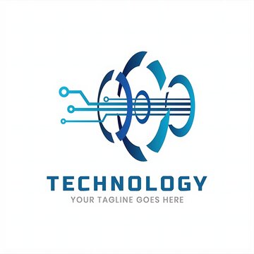 Abstract technology logo vector template. creative illustration of system or data.
