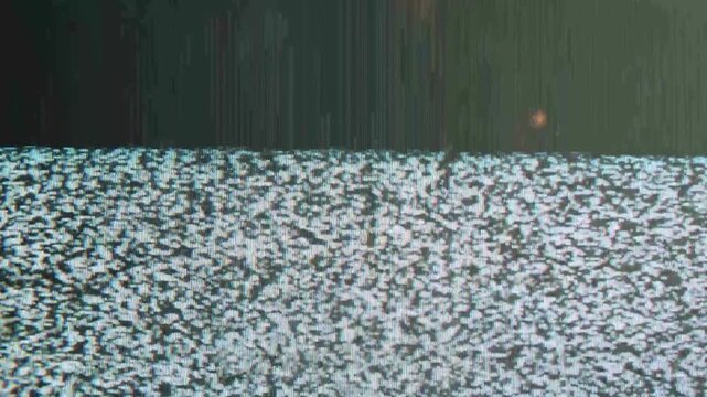 Digital system crash blank error screen animation loop footage with blinking cursor warning text and computer interface failure elements for futuristic video tech transition overlay