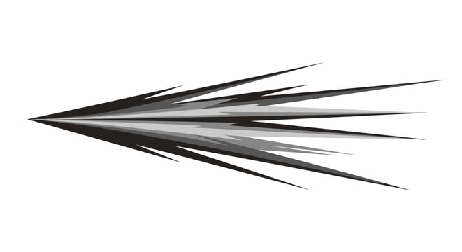 Sharp grey shrapnel effect vehicle racing graphic.