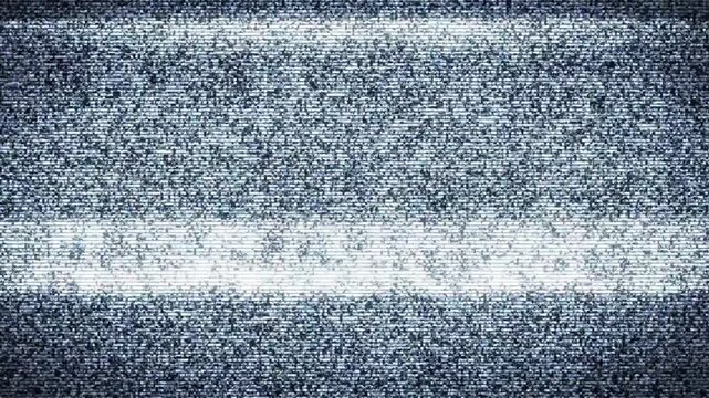 Digital system crash blank error screen animation loop footage with blinking cursor warning text and computer interface failure elements for futuristic video tech transition overlay