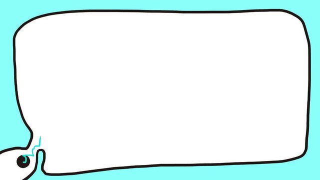 A cartoon frame with a dot in the corner from which a small blue lightning bolt shoots.