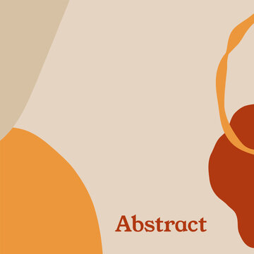 Abstract shapes with warm tones and flowing contours