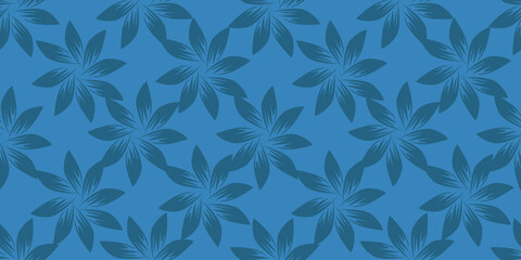 Fototapeta premium Seamless Pattern With Floral Motifs. Floral Background. Batik Design 