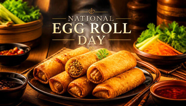 variety of fresh food, Egg Roll Day