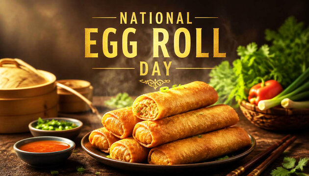 variety of fresh food, Egg Roll Day