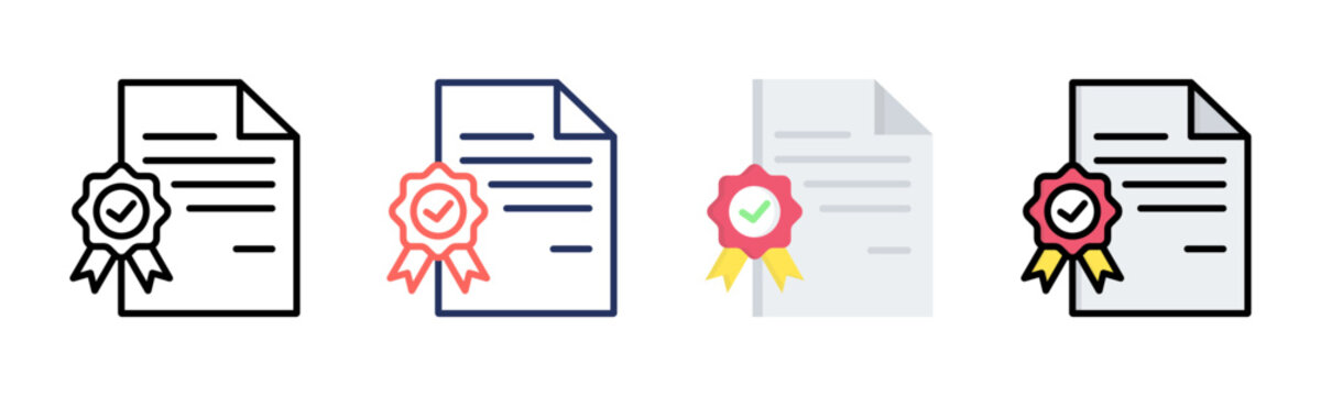 Validity icon set multiple style collection