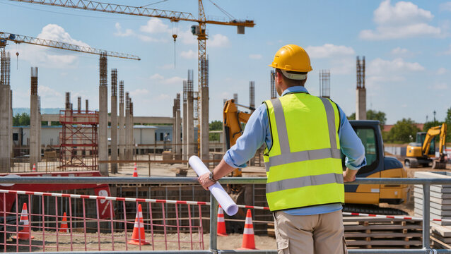 Construction Site Overview
​Engineer Inspecting Progress
​Building Infrastructure Development
​Project Manager with Blueprints
​Heavy Machinery at Work
​Structural Engineering Inspection
​Safety First
