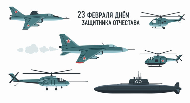 Pixelated military aircraft, helicopters, and a submarine