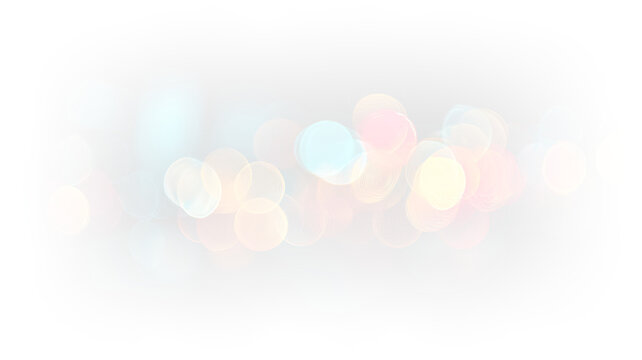 Night bokeh lights with vibrant colors and soft focus effect PNG