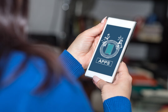 Apps concept on a smartphone