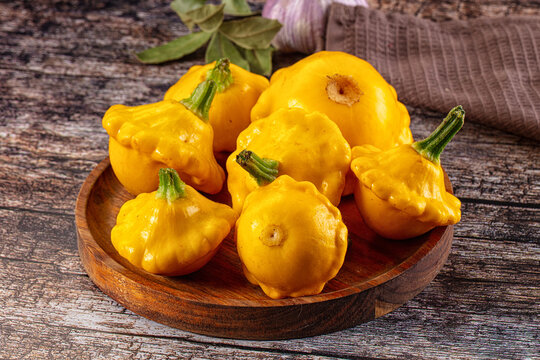 Ripw organic yellow fresh patissons