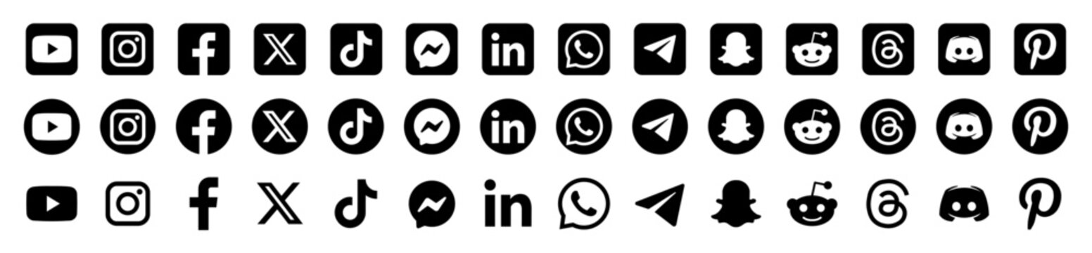 Social media icon collection