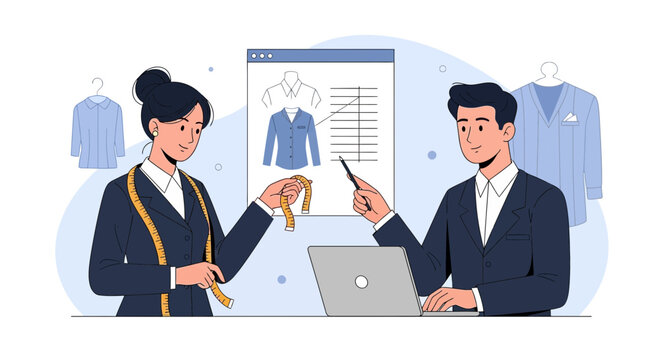 Tailor consultation, custom suit design, fashion design process, bespoke tailoring