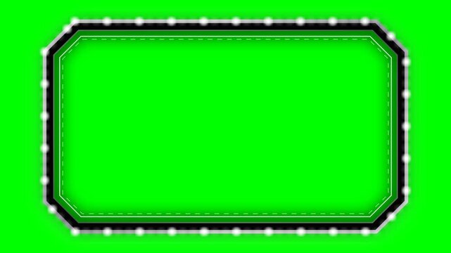 Green screen chroma key ultra premium platinum corporate marquee frame.