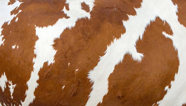 Brown and white cowhide texture pattern.
