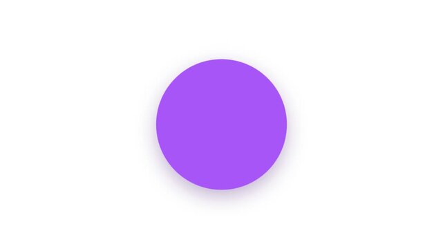 Premium transparent background play media badge animation featuring a geometric morphing squircle and crisp white play triangle.