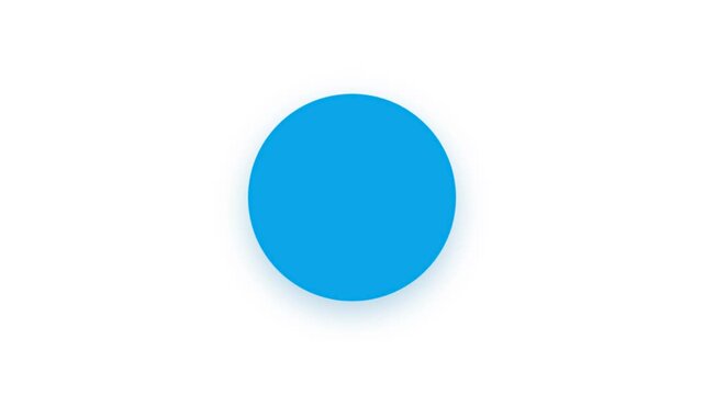 Premium transparent background user profile badge animation featuring a gooey morphing octagon and crisp white person silhouette.