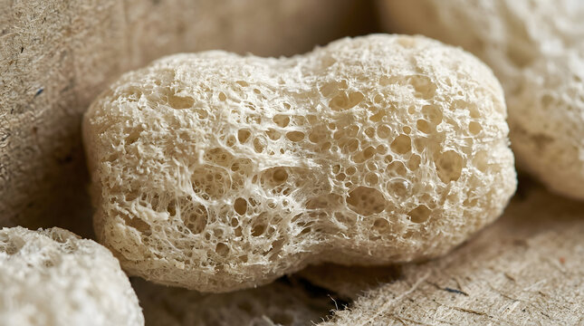 protective packaging foam close up of textured polystyrene packing peanuts