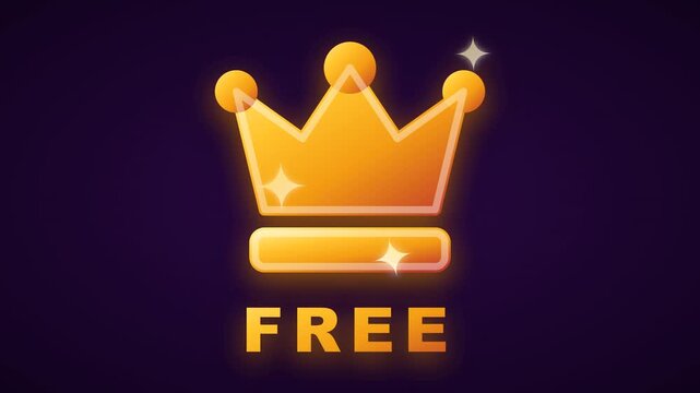 Luxurious premium animated Free Premium Crown elegant royal frame background