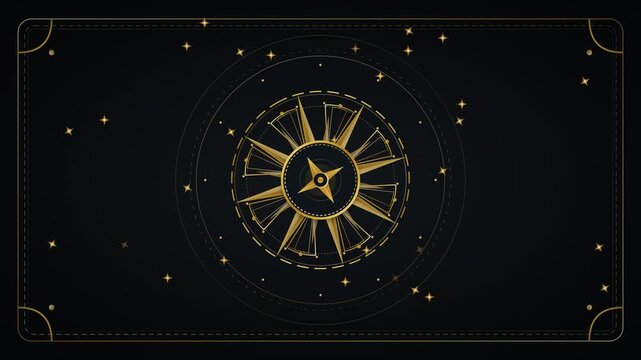 Elegant vintage art deco clockwork mechanism with glowing gold gradients and magical floating sparkles.