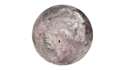 dwarf planet Eris isolated on transparent background 3d rendering illustration © SN