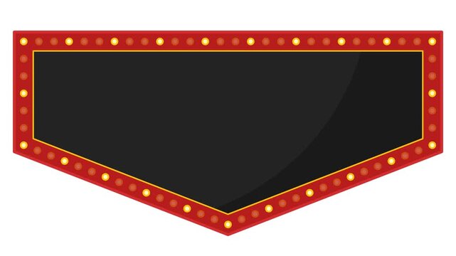 Shield Crest Blank Marquee Sign