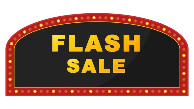 Arch Tombstone Retro Marquee Flash Sale Sign