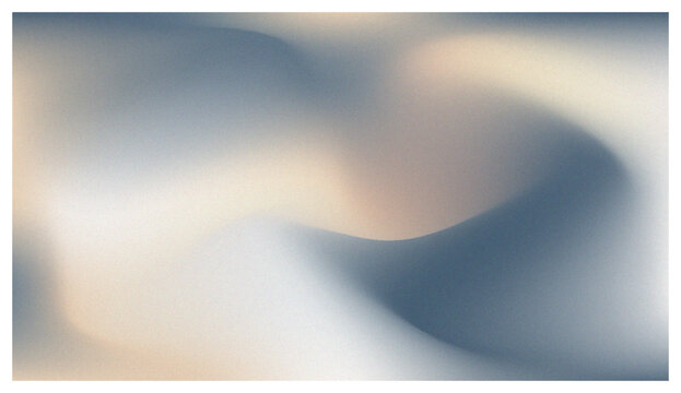 Abstract Grainy Gradient Background with Soft Liquid Waves and Neutral Pastel Colors