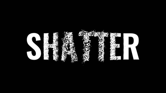 Shatter Text Effects