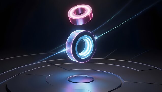 Superconductor levitating magnet