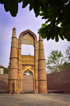 Badal Mahal Darwaza or Badal Mahal Gate was constructed by Sultan Mehmood Shah Khilji, Chanderi Madhya pradesh India 
