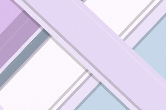 A stylized view of intersecting geometric beams in lavender and sky blue forms a calm modern ceiling-like background with clean white highlights.