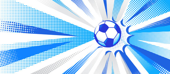 Obraz premium Stylish Argentina football background featuring light blue and white brush strokes with a soccer ball and tactical field elements. Clean and modern sports theme inspired by Argentina colors.
