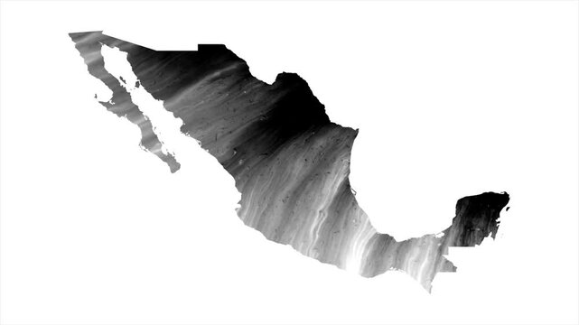 Black map stain mexico video 4K