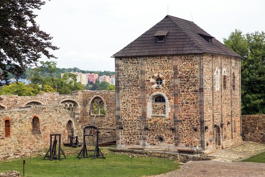 Cheb castle, partially ruined castle in the town of Cheb in western Bohemia, Czech Republic