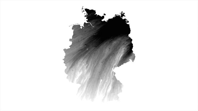 Black map stain germany video 4K