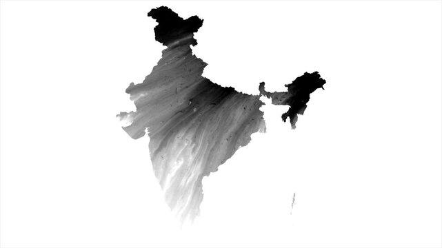 Black map stain india video 4K