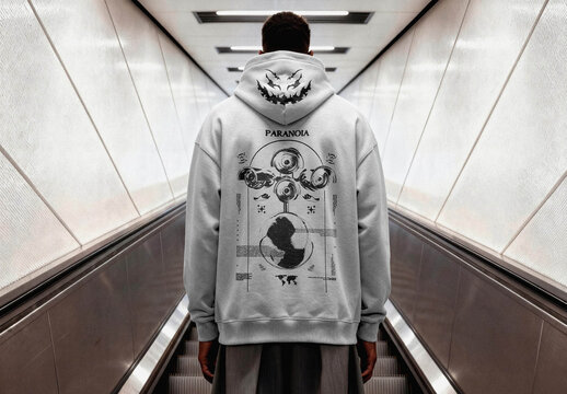 Hoodie Mockup &ndash; Back View Apparel Presentation (PSD)