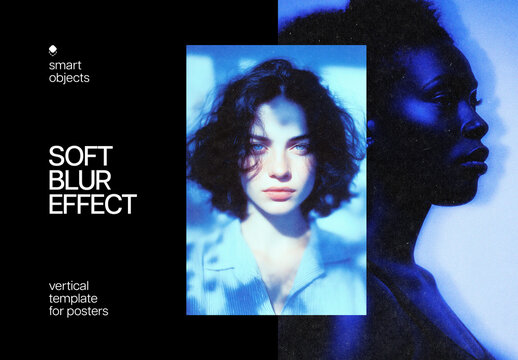 Soft Blur Photo Effect &ndash; Dust Texture for Poster & Social Media (PSD)