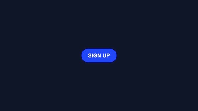 A vibrant blue sign up button pulsates gently against a dark background, inviting interaction and engagement.
