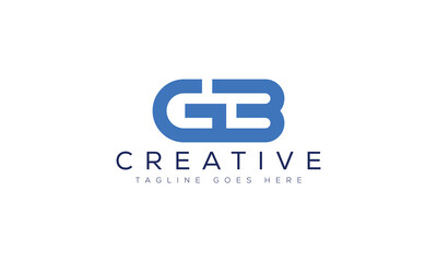 Modern letter g and b combined monogram business logo with monogram, business © Md