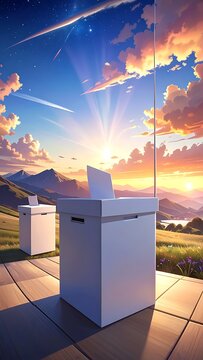 Modern washing machines on tiled floor.