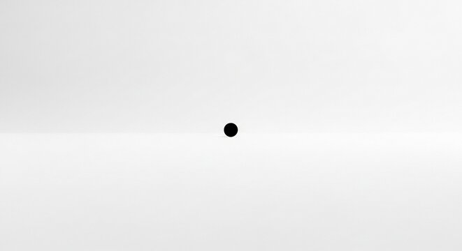 Black dot on white background