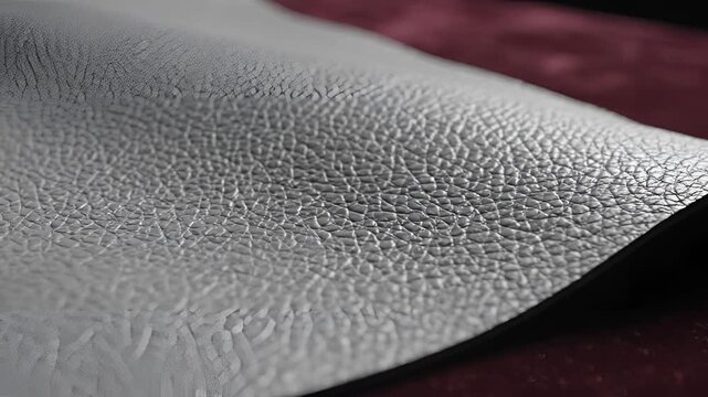 Closeup Macro Shot of Textured Gray Material Surface.