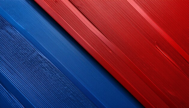 A Diagonal Split Composition Featuring A Textured Red And Blue Surface With A Subtle Gradient Effect
