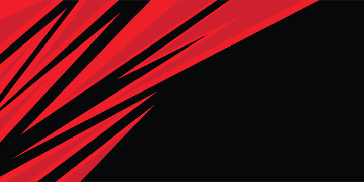 Abstract background with red spikes and zigzag line pattern and some copy space area