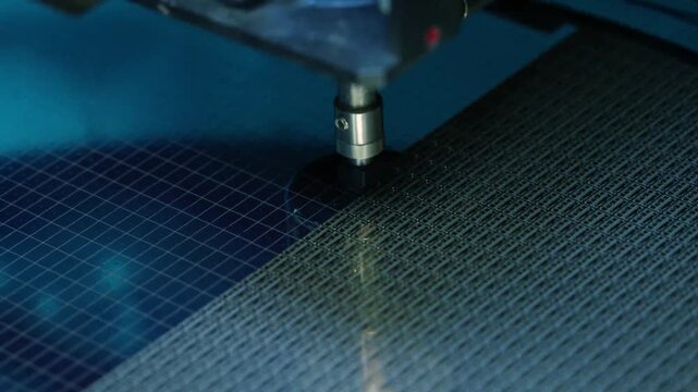 Semiconductor Die Ejector Sorting Vacuum Suction Pick Up Silicon Wafer Component in 4K Ultra HD footage.
