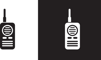 Walkie Talkie Radio Icon Communication Device . walkie talkie icon  styles, representing wireless communication and radio devices © malaika