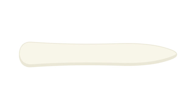 Bone Folder Tool for Paper Crafting and Bookbinding Vector Illustration
