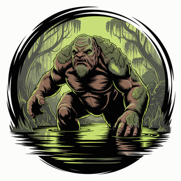 Swamp creature beast monster creature.